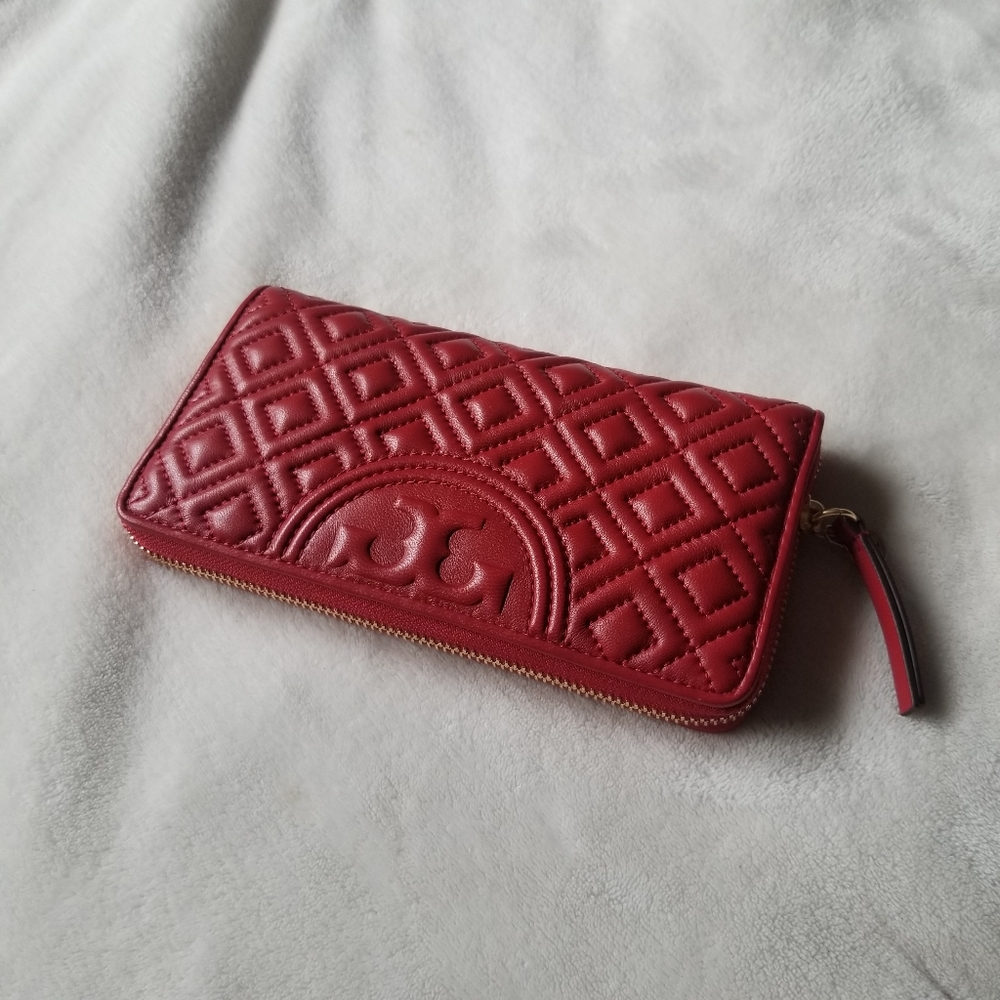 TORY BURCH Fleming Zip Continental Wallet[Red]